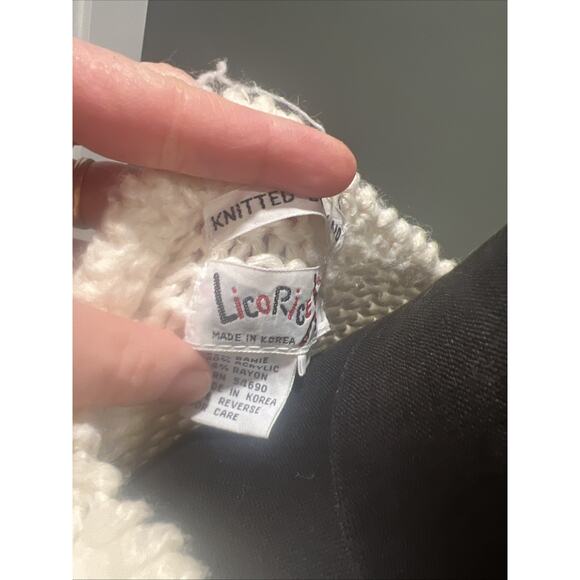 Vintage Licorice Hand Knotted Sweater Vest Medium Gray/pink - Picture 5 of 7